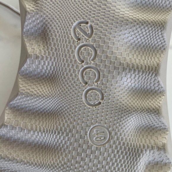 Ecco Soft 7 Casual Lo Cut Leather Lace Up Sneakers Neutral Soft Grey Sz 40 - Picture 11 of 13